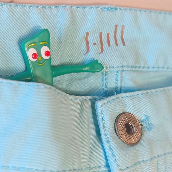 J Jill aqua Authentic Fit crop jeans, Size 2 - Picture 3 of 6